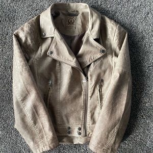 Faux leather jacket
